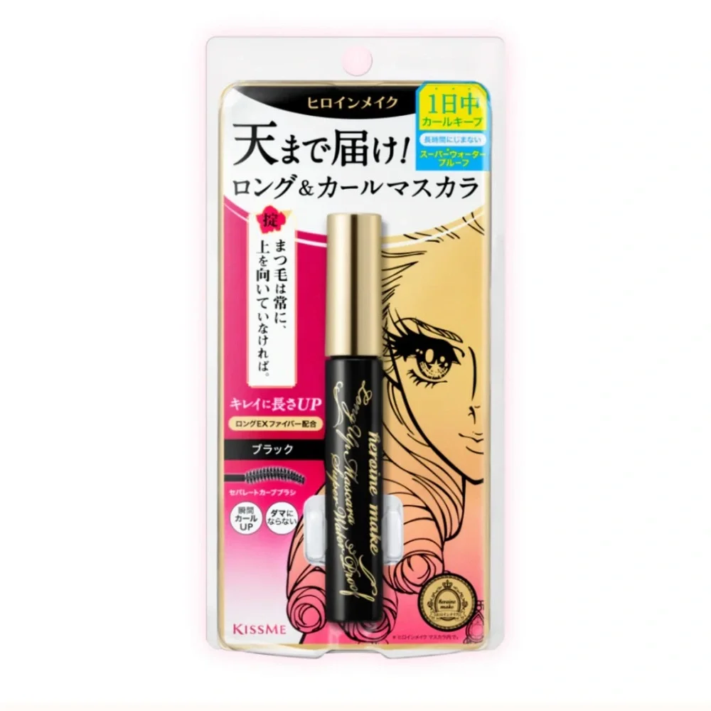 Kissme Heroine Make Long Up Mascara Super Waterproof - 01 Black